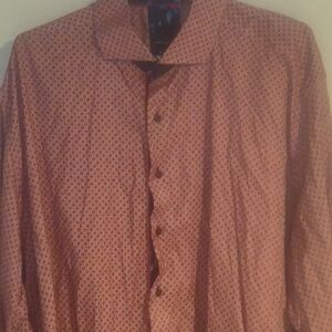 Daniel Hechter Red And A  Blue Patterned Shirt